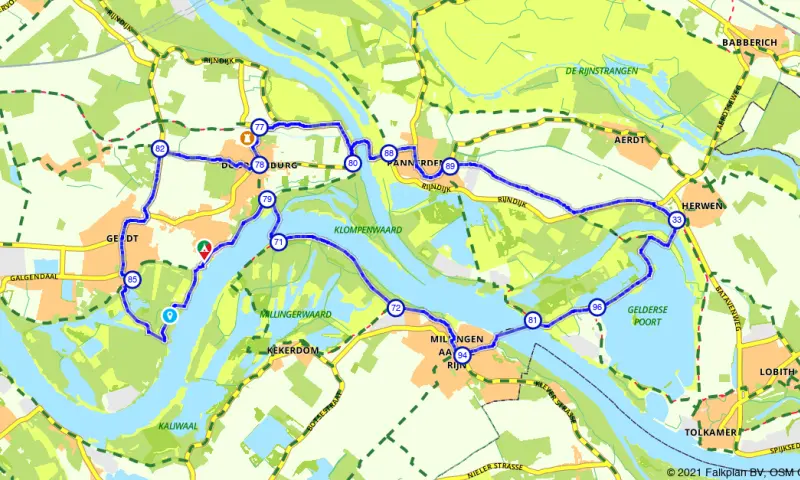 Fietsen polder
