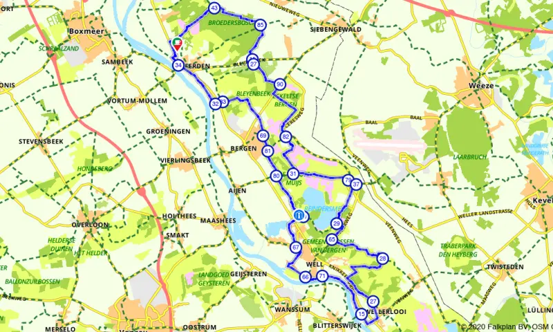 Route in Limburg