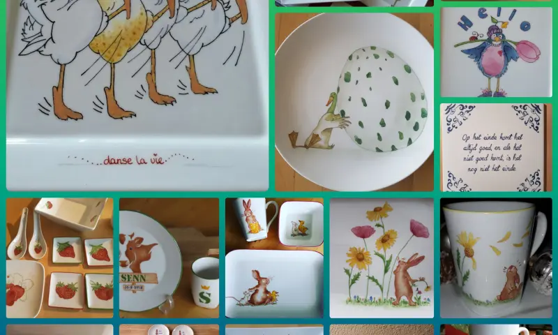 Porselein beschilderd