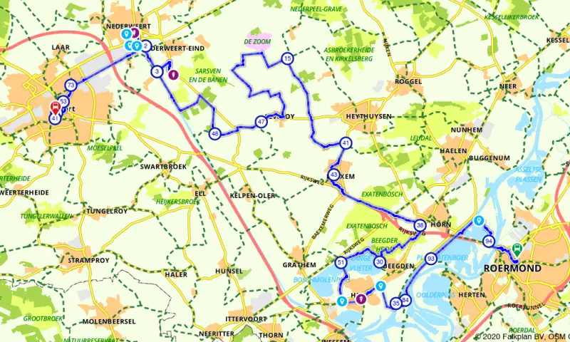 Route in Limburg