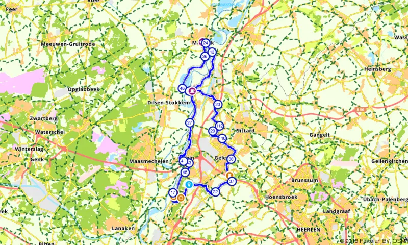 Route in Limburg