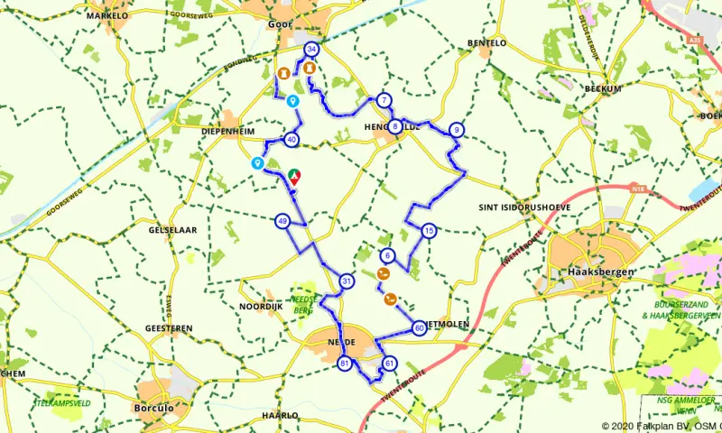 Route in Overijssel