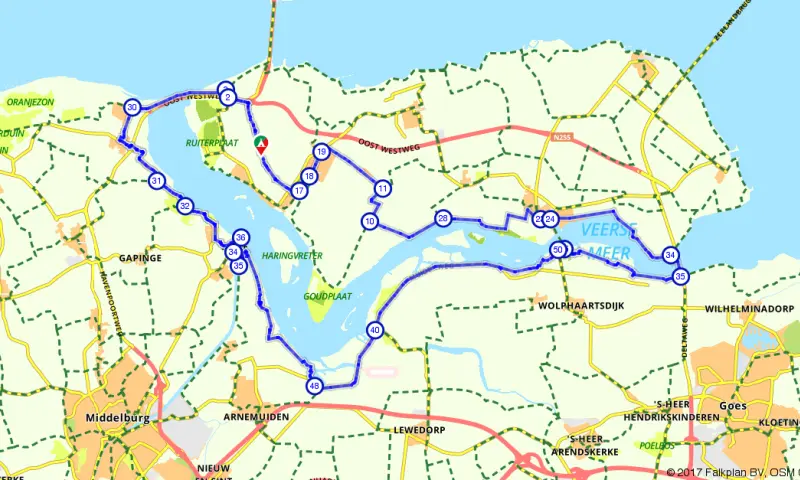 Route in Zeeland