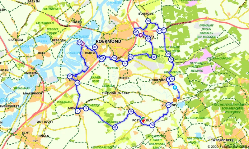 Route in Limburg
