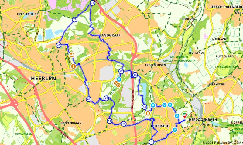 Route in Limburg