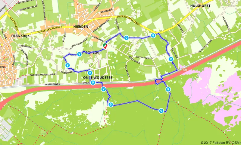 Route in Gelderland