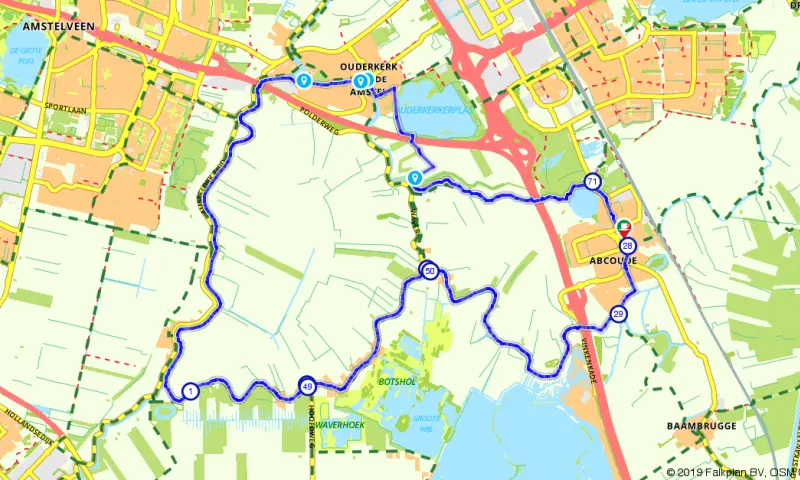 Route in Utrecht