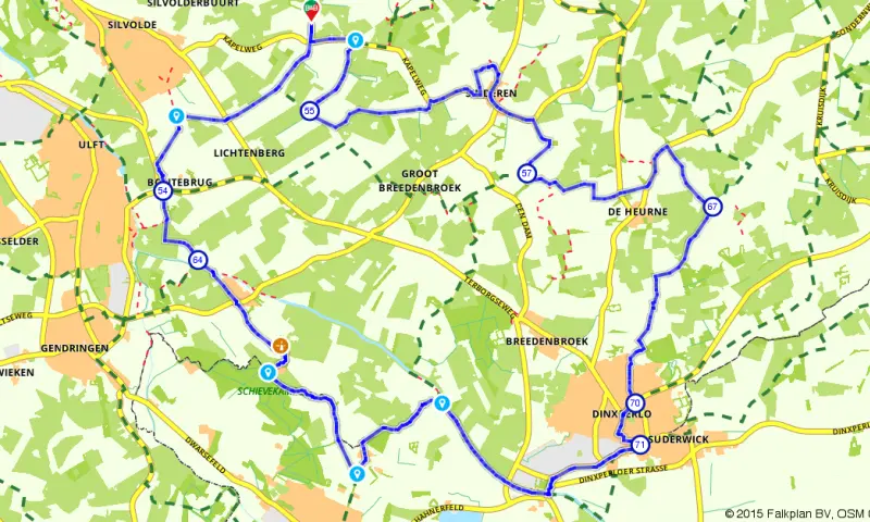 Route in Gelderland