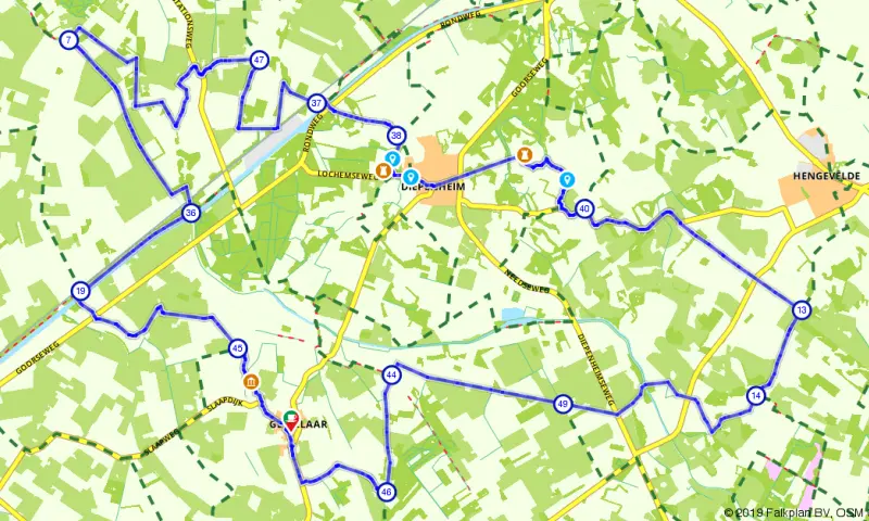 Route in Gelderland