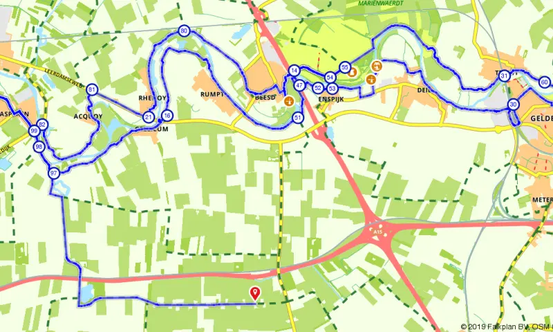 Route in Gelderland