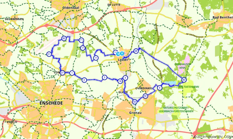 Route in Overijssel
