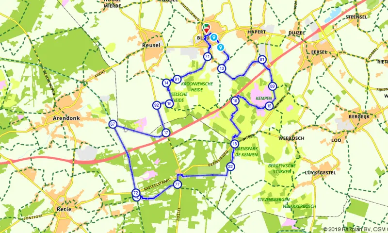 Route Noord-Brabant