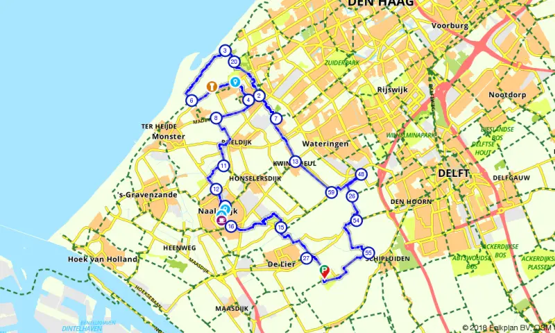 Route Zuid-Holland