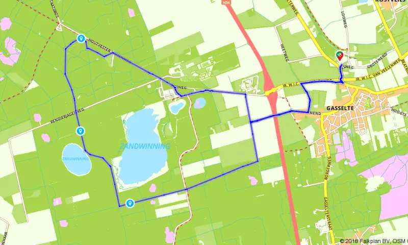 Route in Drenthe
