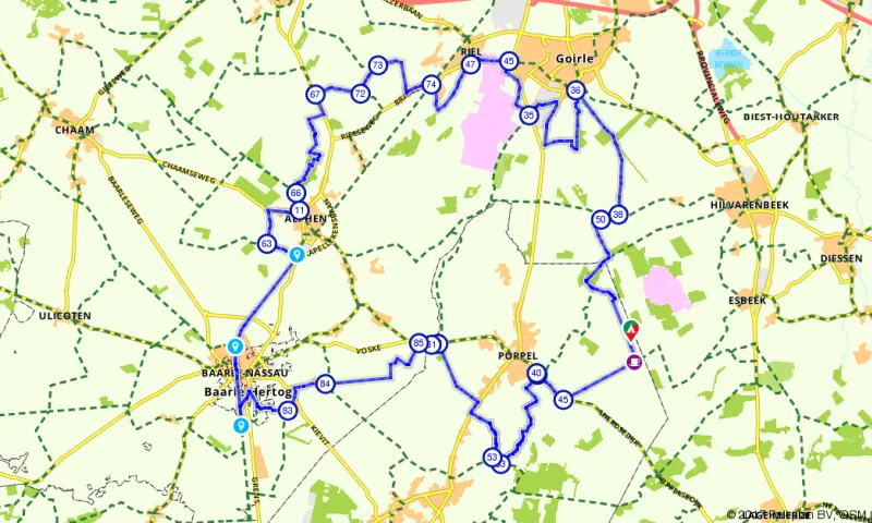 Route in het buitenland