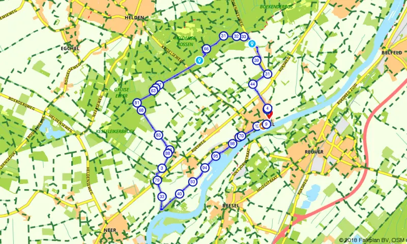 Route in Limburg