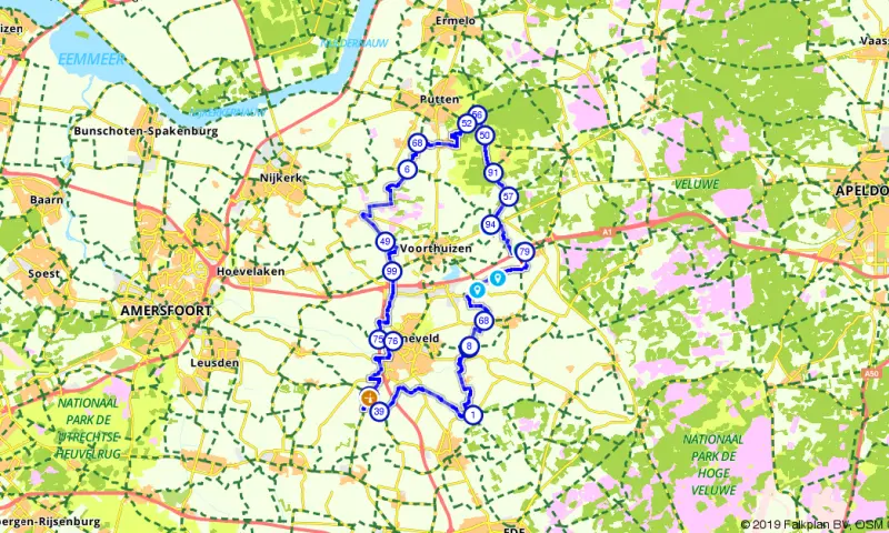 Route in Gelderland