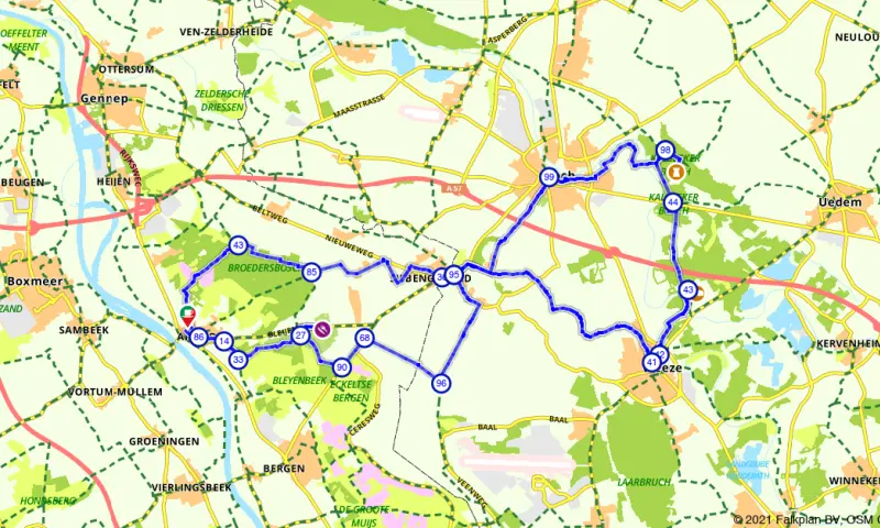 Route in Limburg