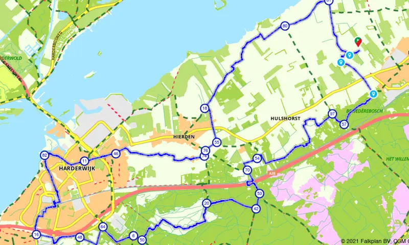 Route in Gelderland