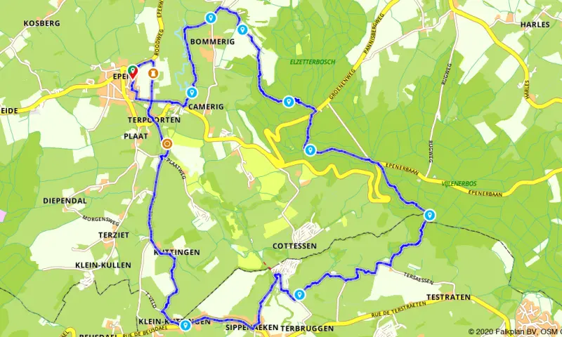 Route in Limburg