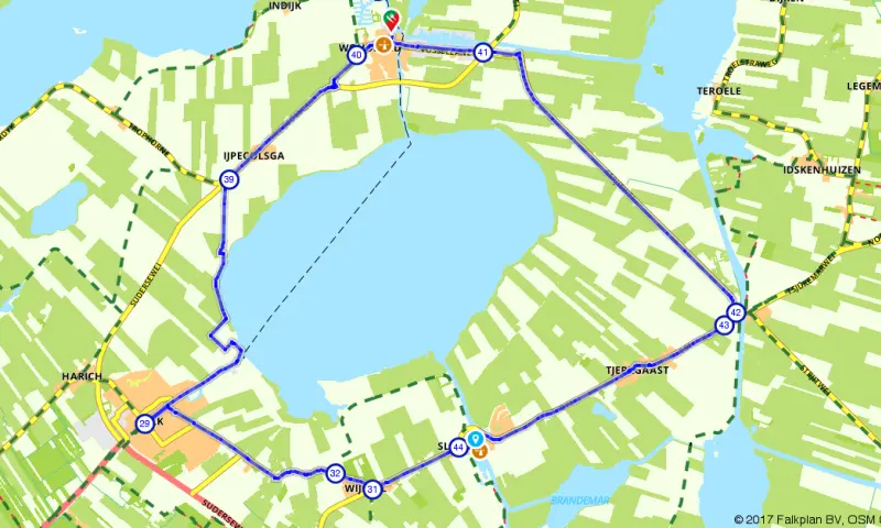 Route in Friesland