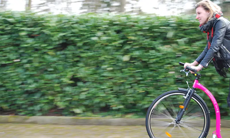 Deelnemer kickbike tour