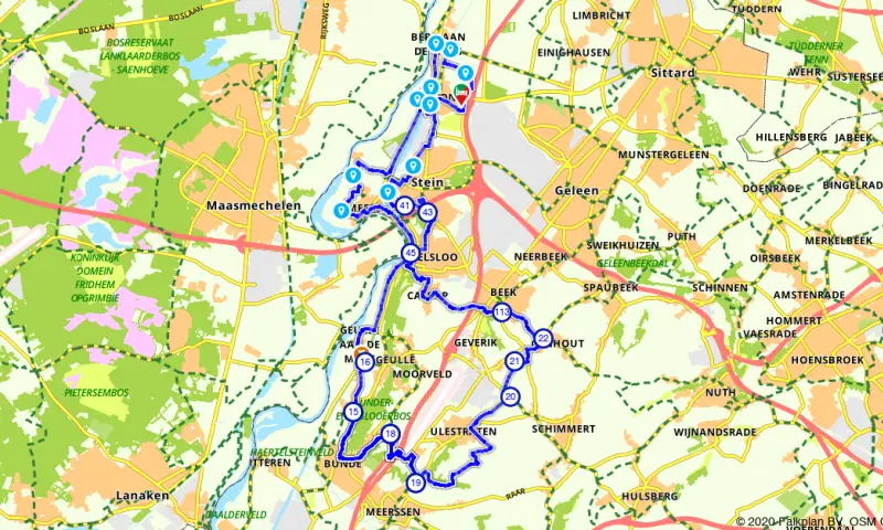 Route in Limburg