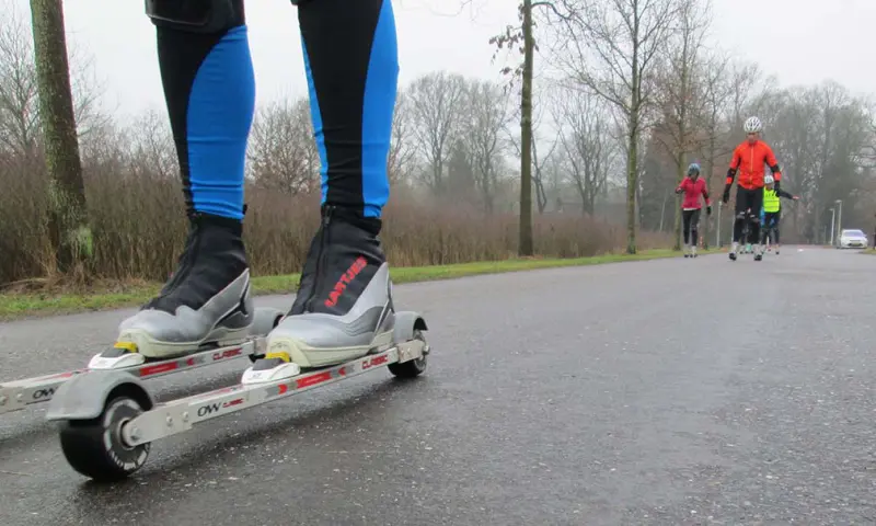 Rolskiën in de natuur