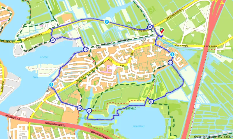 Route in Noor-Holland