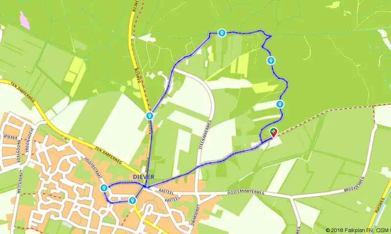 Route in Drenthe