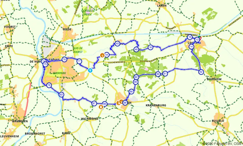 Route in Gelderland