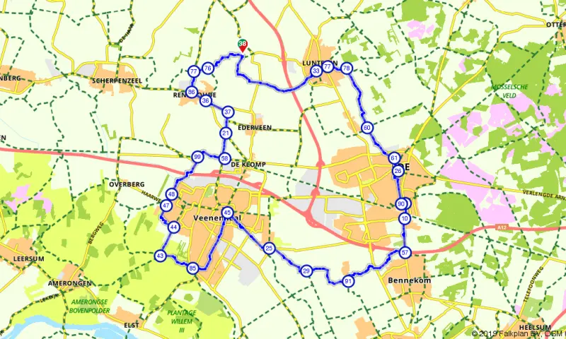 Route in Gelderland