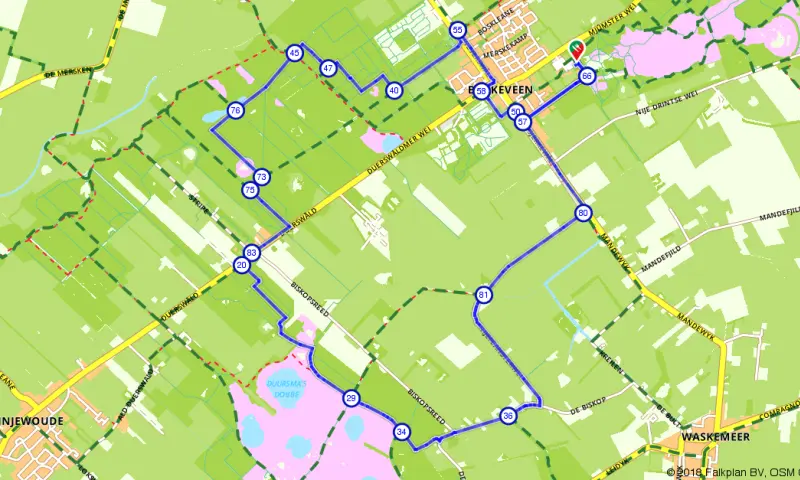 Route in Friesland
