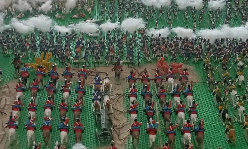 Maquette slag Austerlitz