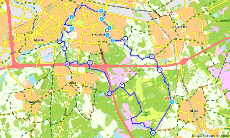 Door eindhoven fietsen