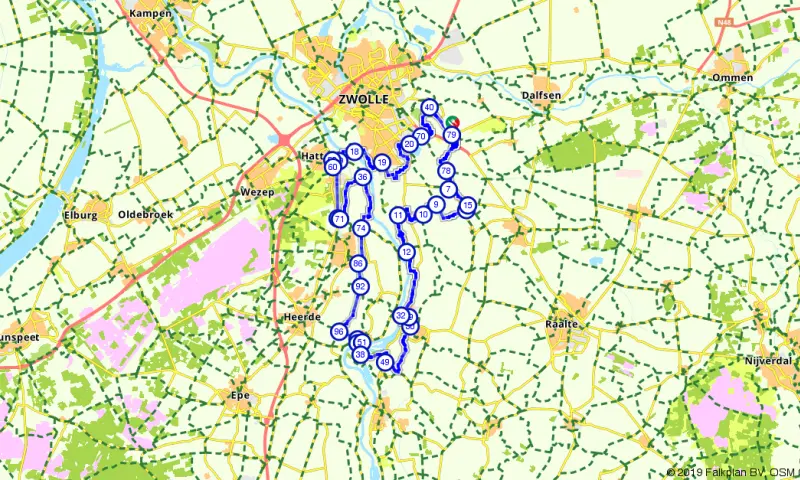 Route in Overijssel