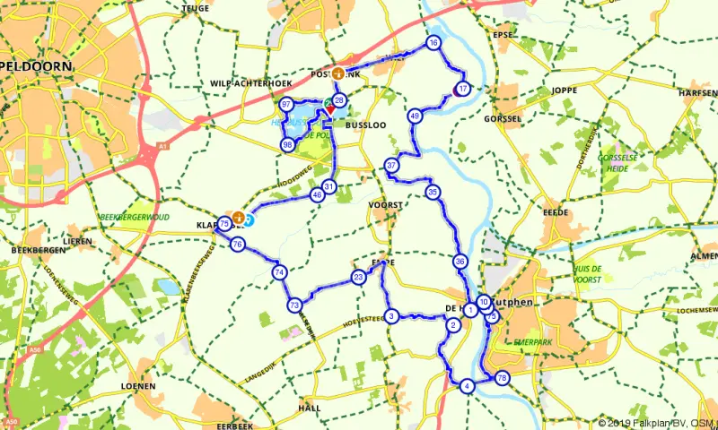 Route in Gelderland