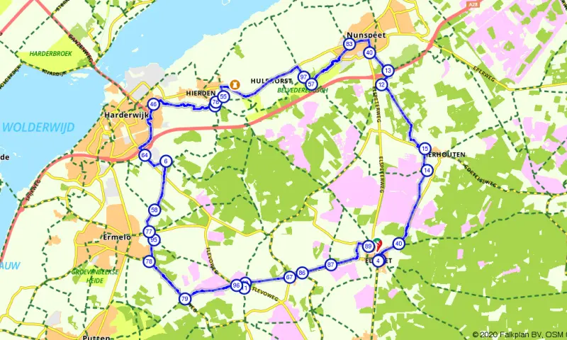 Route in Gelderland