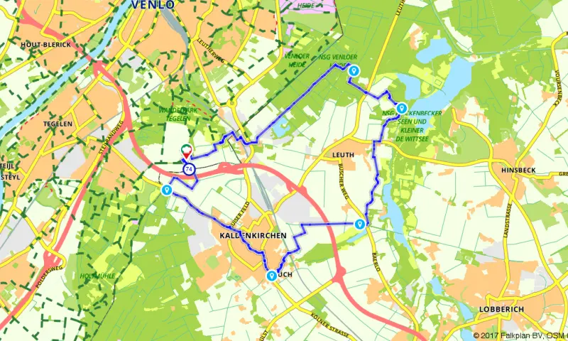 Route in Limburg