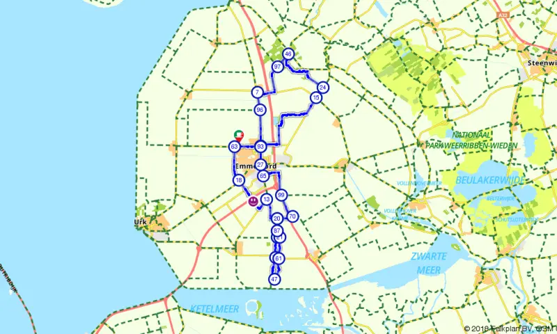 Schokland route