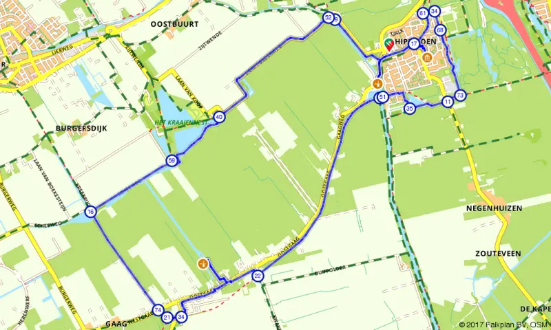 Route Zuid-Holland