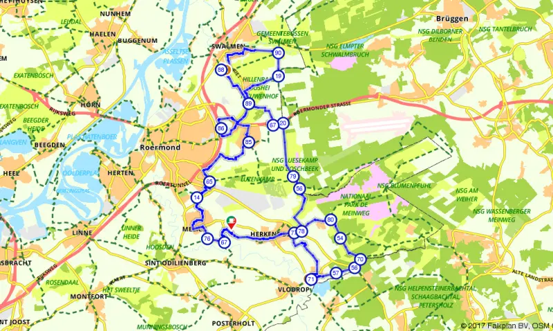 Route in Limburg