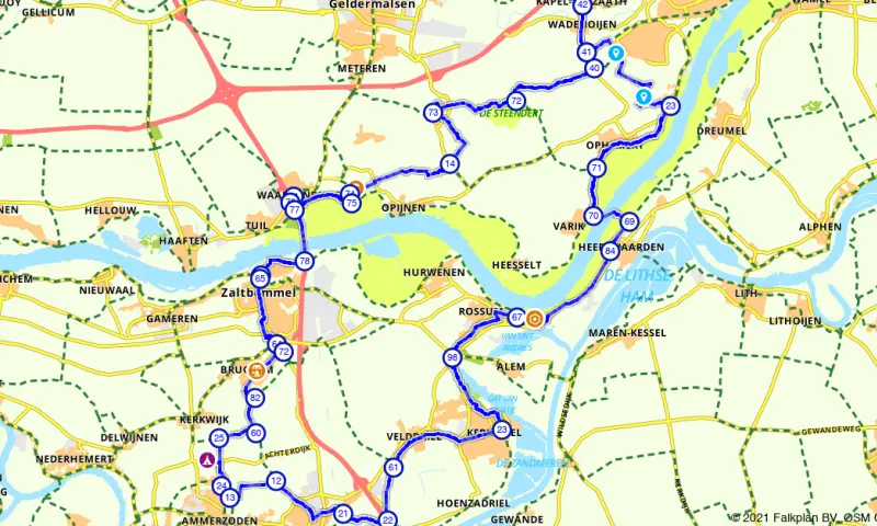 Route in Gelderland