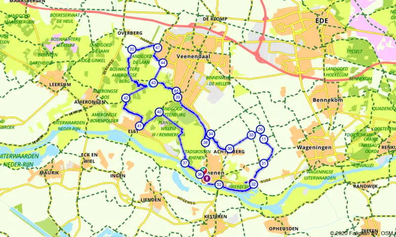 Route in Utrecht