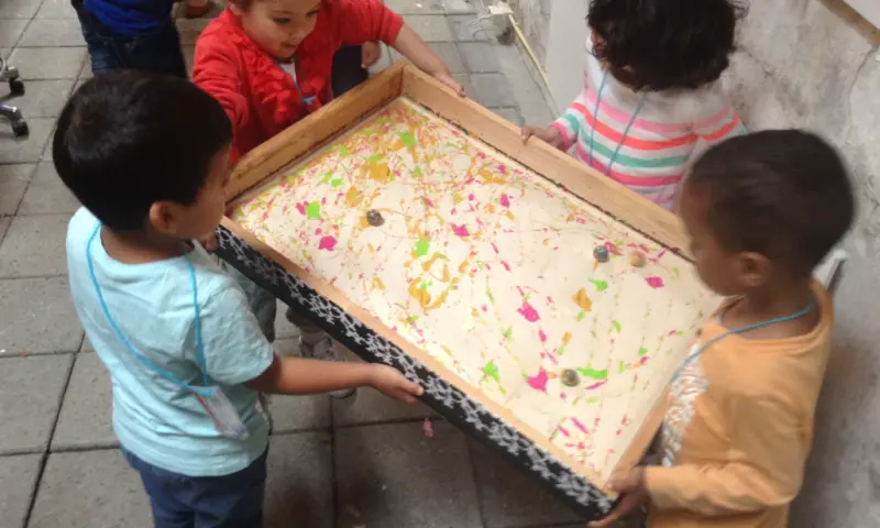 Kinderen tijdens activiteit