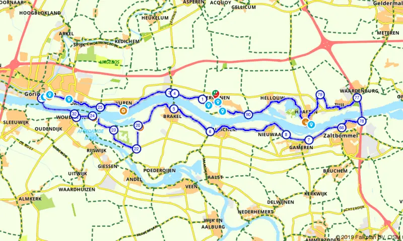 Route in Gelderland