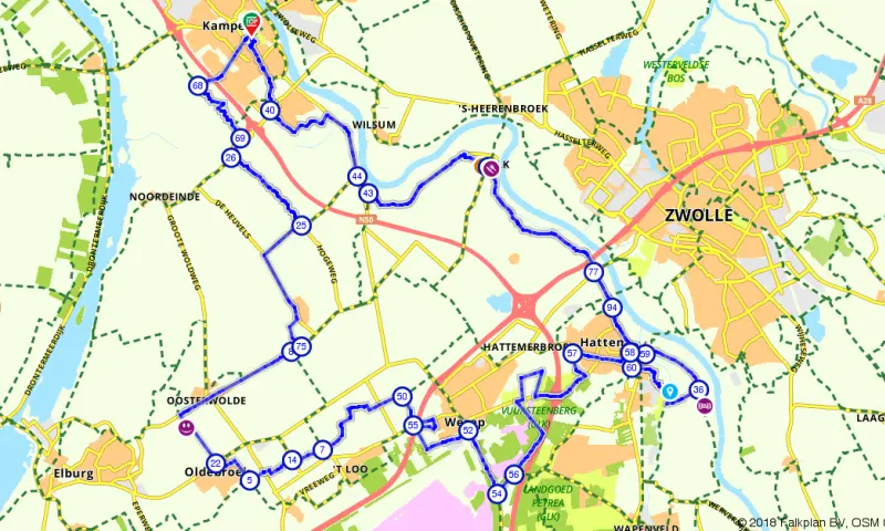Route in Overijssel