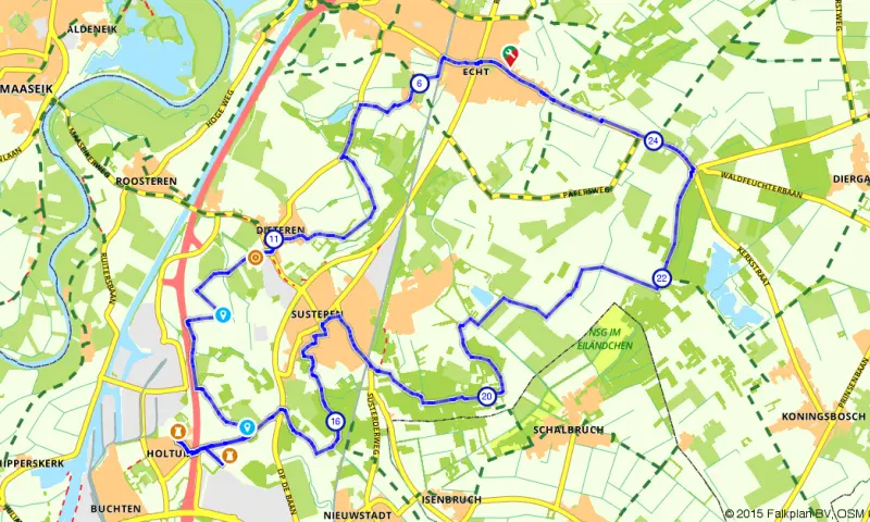 Route in Limburg