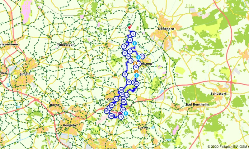 Route in Overijssel