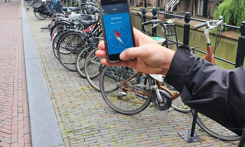 In de auto navigatie